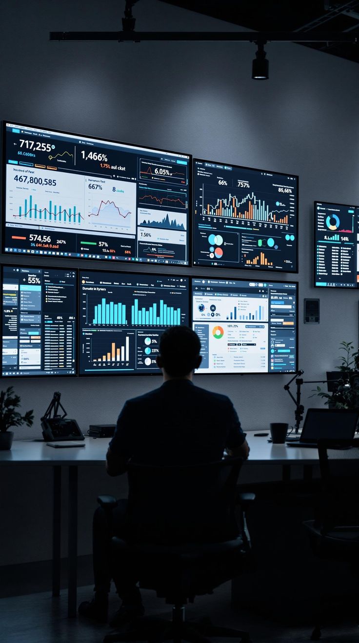 Analyst floor with live monitoring wall